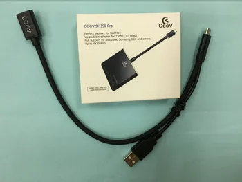Için Coov SH350 PRO Mini dok istasyonu USB-C Tip-C HDMI adaptörü Dönüştürücü Hub Nintendo Anahtarı / Samsung / MacBook Pro