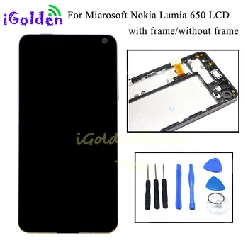 Nokia Lumia 650 için RM-1152 RM-1154 RM - 1109 RM-1113 lcd ekran + dokunmatik ekranlı sayısallaştırıcı grup + Çerçeve Yedek Parçaları 650