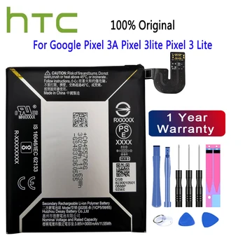 Orijinal G020E-B Yedek HTC için pil Google Piksel 3A Piksel 3 lite Piksel 3 Lite Telefon Otantik şarj edilebilir pil 3000mA