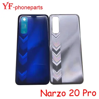 Oppo için Narzo 20 Pro RMX2161 / Narzo 20 RMX2193 arka Pil Kapağı İle Kamera Lens Konut Case Onarım Parçaları