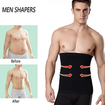 Erkekler Bel Giyotin Kemer Zayıflama Vücut Şekillendirici Kilo Kaybı Bel Eğitmen Shapewear Ter Kuşak Korse Erkekler fitness kemeri