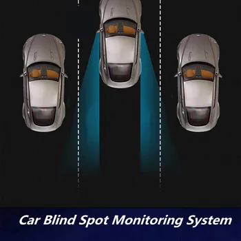 LED Araba Kör Nokta Alan İzleme Algılama Şerit Değiştirme Sistemi ultrasonik sensör Mesafe Yardımı Araba Sürüş Güvenliği