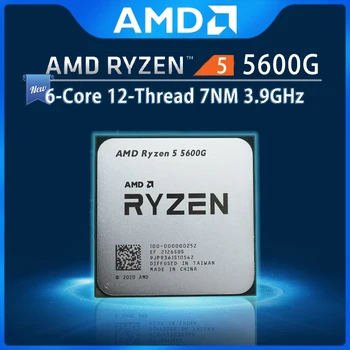 AMD Ryzen 5 5600G R5 5600G 3.9 GHz Altı Çekirdekli Oniki İplik 65W CPU İşlemci L3=16M 100-000000252 Soket AM4 yeni ama fan yok