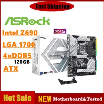 ASRock Yeni Z690 Çelik Efsane Anakart LGA 1700 Desteği 13th 12th Intel Core Z690 DDR5 2500 Mb / s 8SATA3 PCIe 5.0 ATX placa mae