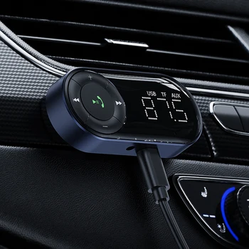 Kullanışlı Otomatik BT Ses Alıcısı Mini Araba FM Verici Taşınabilir Araba Sürüş Handsfree Çağrı Aksesuarı